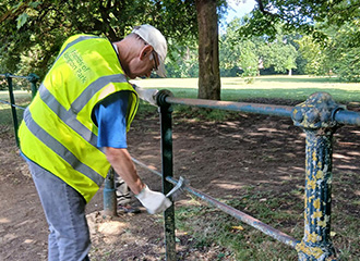 The Cattle fence around Abington Park Anglers pond