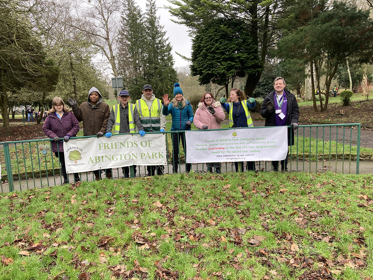 Abington Park Friends Planting the peace garden